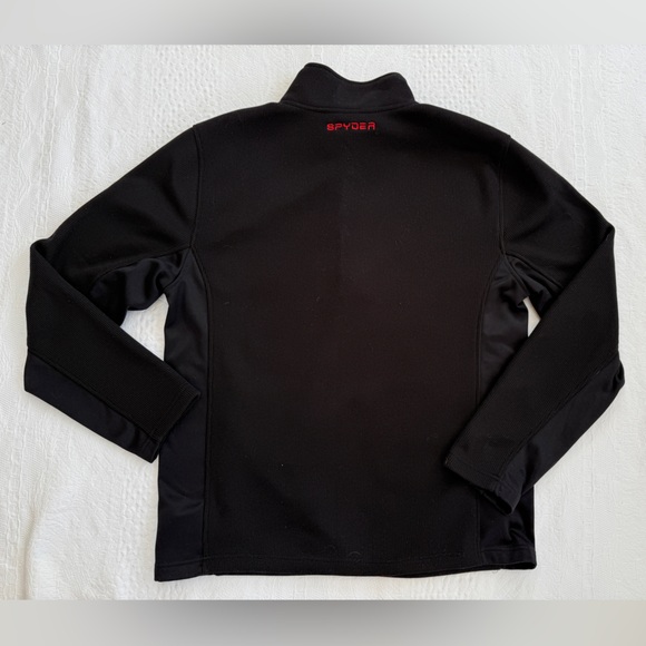 Spyder Men’s Bandit Half Zip Jacket Black size Large L - Picture 2 of 5